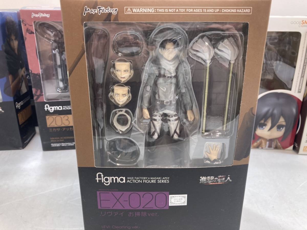 6-348)未開封 進撃の巨人 フィギュア 9点まとめ売り エレン ミカサ
