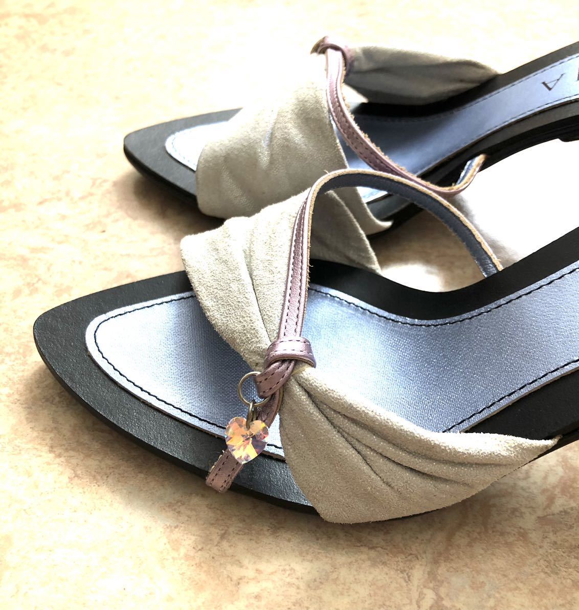 買いネット DIANA カラーストーン付きミュール レディース