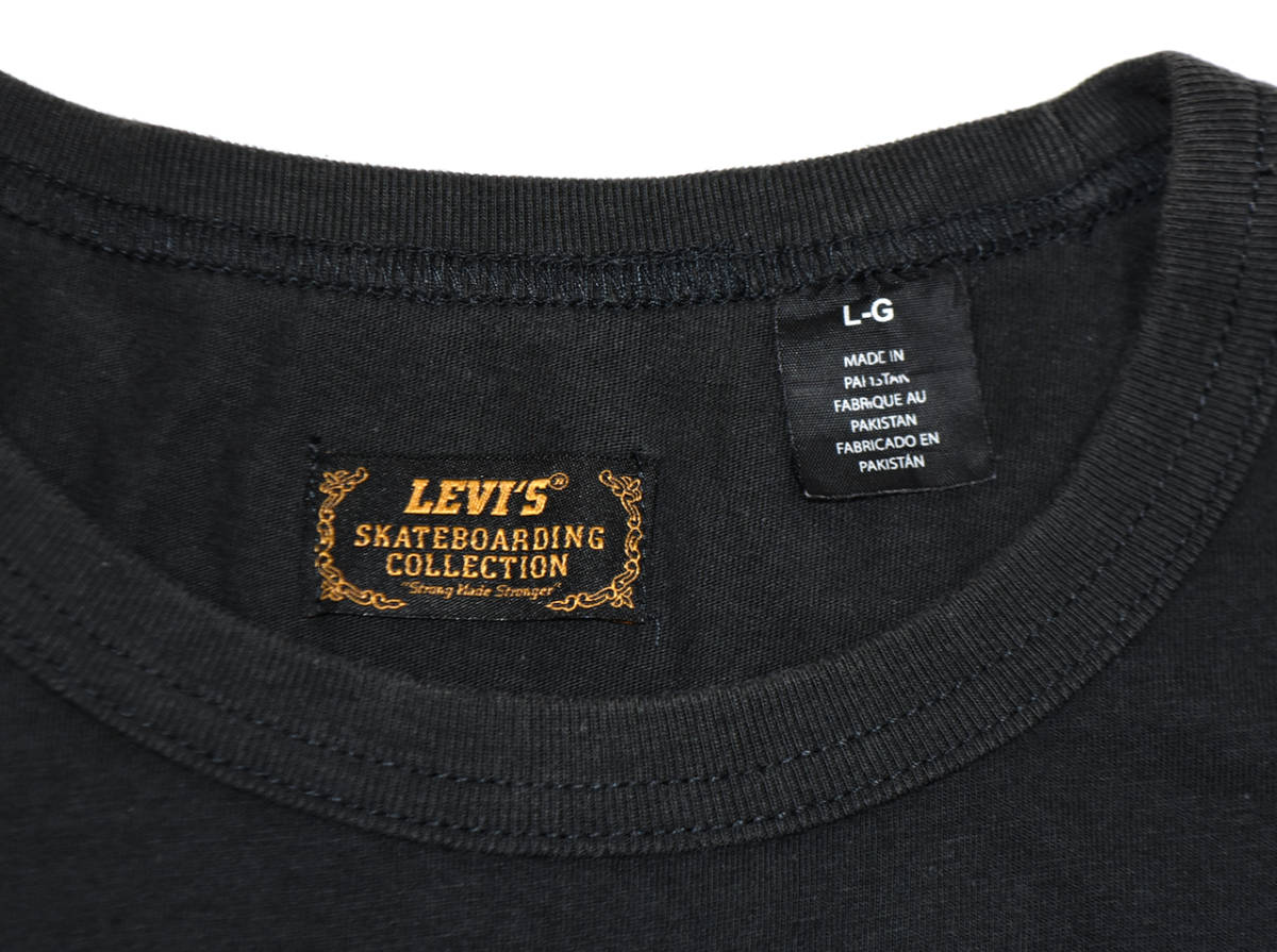 LEVI'S SKATEBOARDING リーバイス スケートボーディング 半袖Tシャツ L ブラック_画像3