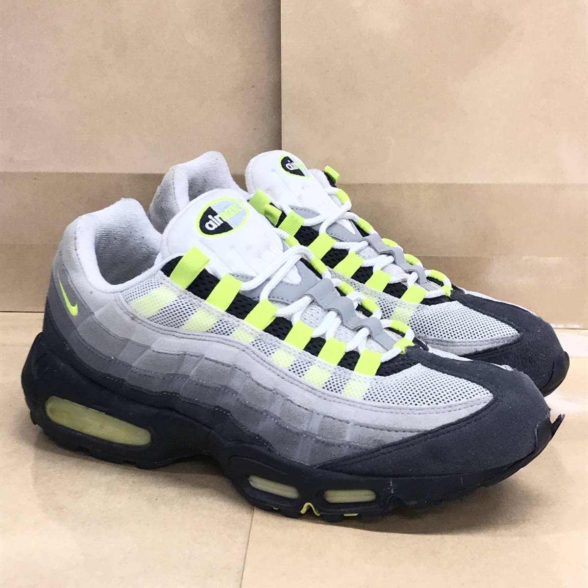 【2008年製劣化有】 27.5cm US9.5 NIKE AIR MAX 95 CLASSIC 313111-071 ナイキ エアマックス95 クラシック イエロー グラデーション H80701_画像1