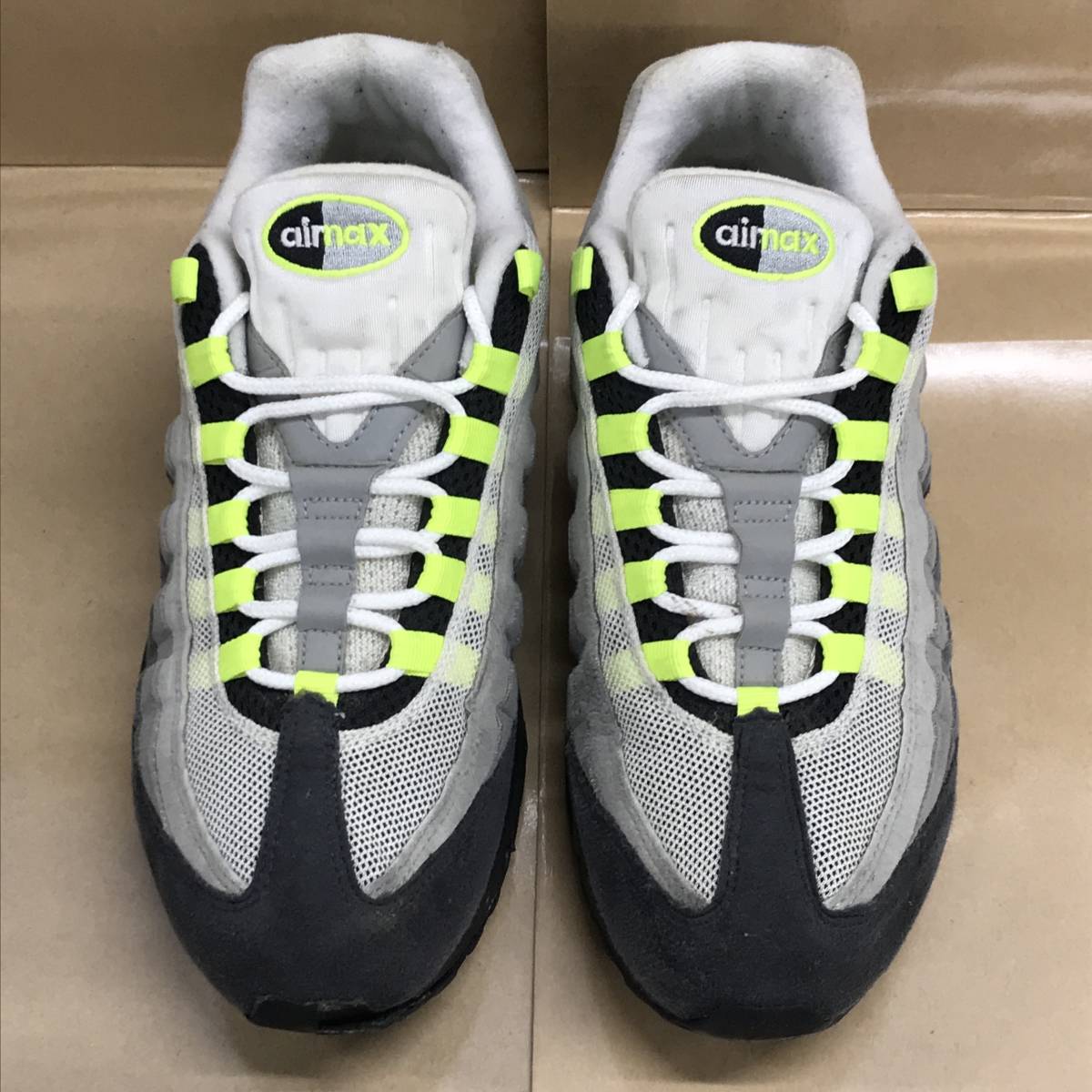 【2008年製劣化有】 27.5cm US9.5 NIKE AIR MAX 95 CLASSIC 313111-071 ナイキ エアマックス95 クラシック イエロー グラデーション H80701_画像2