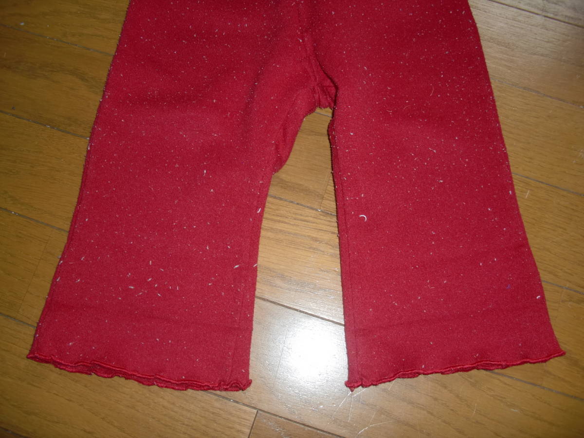 赤　パジャマ　ズボン　80_画像3