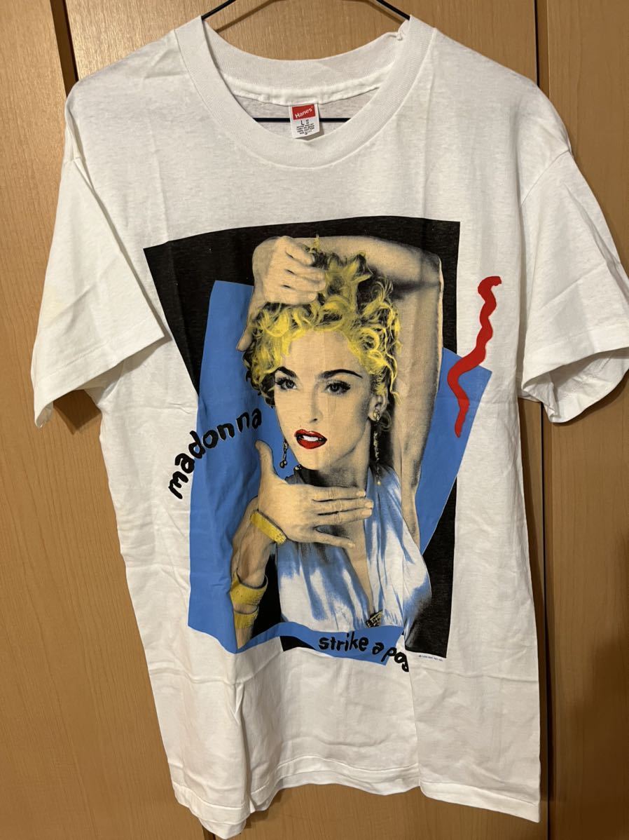 デッドストックMADONNA マドンナ 90s hanes Lヴィンテージ Tシャツ