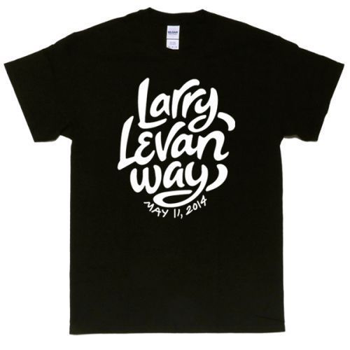 [Sサイズ]Larry Levan Way（ラリー・レヴァン・ウェイ） ロゴ NYクラブ／ハウスDJ／ガラージTシャツ ブラック_画像1