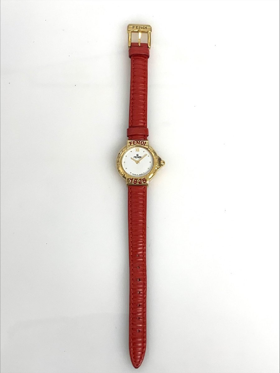 【86】１円～ FENDI フェンディ 腕時計 レディース 009-430L-598 ホワイトシェル文字盤 1925 不動品 オシャレ_画像5