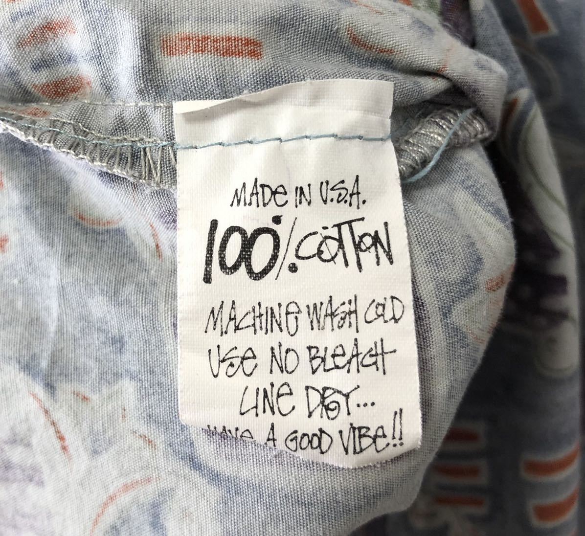80's USA製 黒タグ OLD STUSSY VINTAGE BD SHIRT オールド