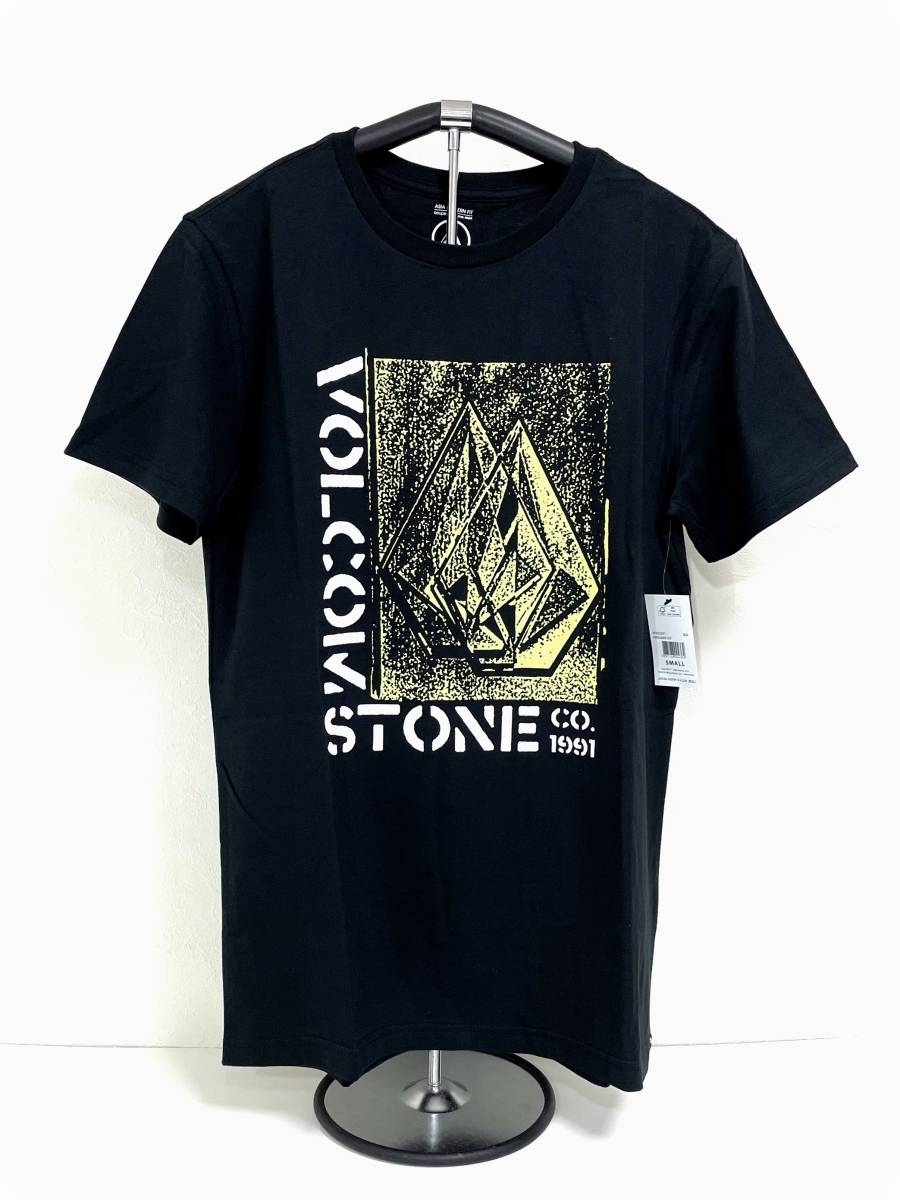 VOLCOM ボルコム AF022201BLK① メンズ XLサイズ 半袖Tシャツ プリントティー T-Shirts PrintTee ブラック色 ヴォルコム 新品即決 送料無料_画像1