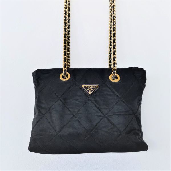 ジャンク】1円~ ギャランティカード 保管袋付 PRADA プラダ チェーン