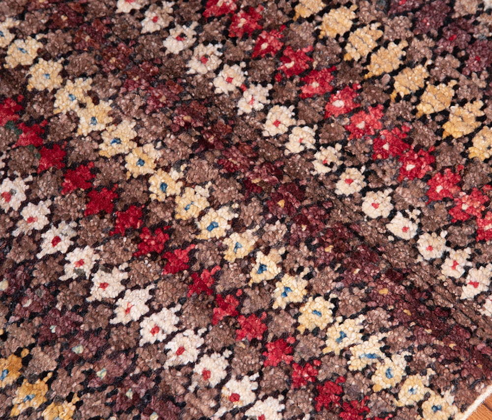 送料無料 ラグ バローチ アンティーク マット (一点物)パシュトゥンの手織り絨毯 73cm x 55cm アフガニスタン_画像10