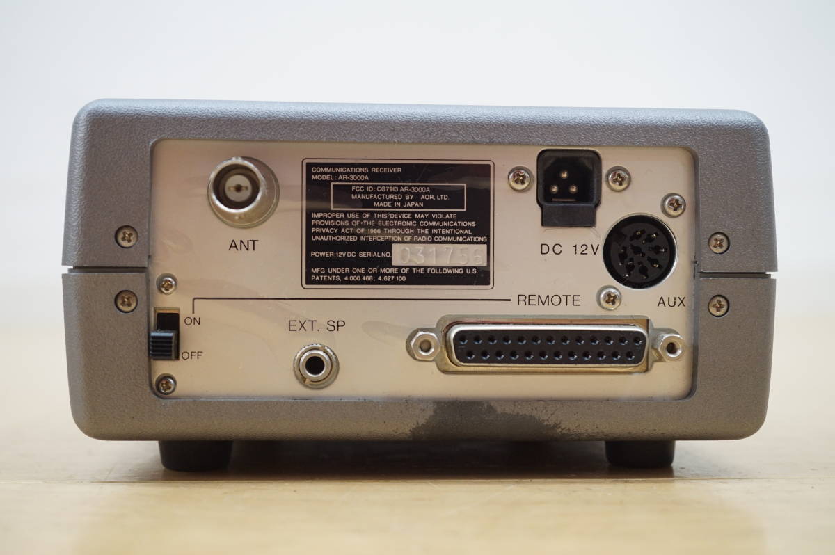 Yahoo!オークション - 東ハ 【AOR】広帯域受信機 AR-3000A 日本 Yahoo!オークション - 東ハ 【AOR】広帯域受信機 AR-3000A 日本