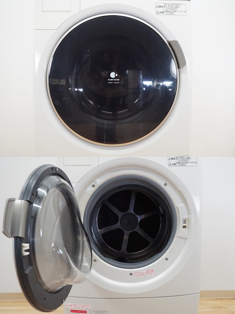 前ダ:【パナソニック】ななめ型 ドラム式洗濯乾燥機 9.0/6.0㎏ NA