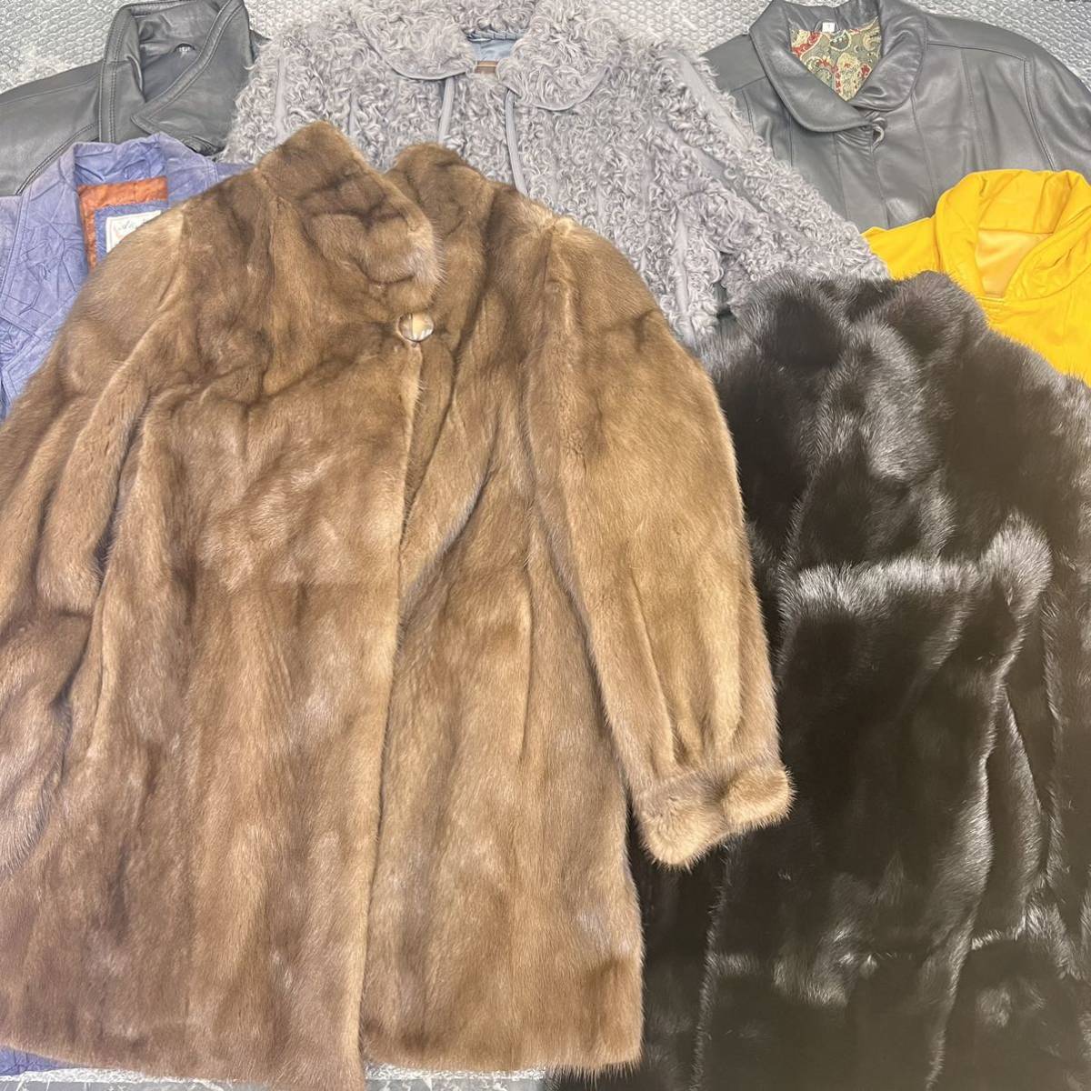 35901 LANVIN//ランバン 毛皮・コート ブラウン F-