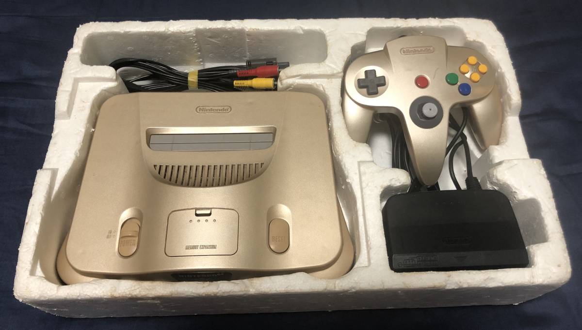 動作確認済】任天堂６４ゴールド NINTENDO６４ ニンテンドー６４ 本体