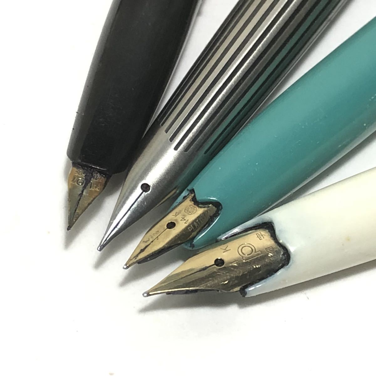 PILOT パイロット 万年筆 ペン先 14K 14金 ビンテージ 筆記用具 4本