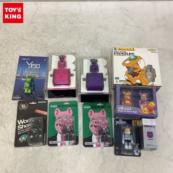 1円~ BE@RBRICK ベアブリック 他 くまのプーさん&ピグレット、Enjoi