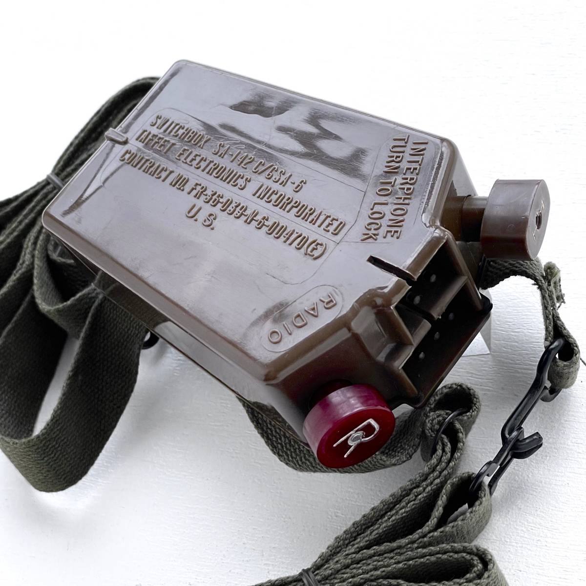 Switchbox SA-142 C / GSA-6 U.S. U.S. ARMY アメリカ軍 米軍 放出品 ラジオ & インターフォン スイッチボックス サバイバル ゲーム #0922_画像10