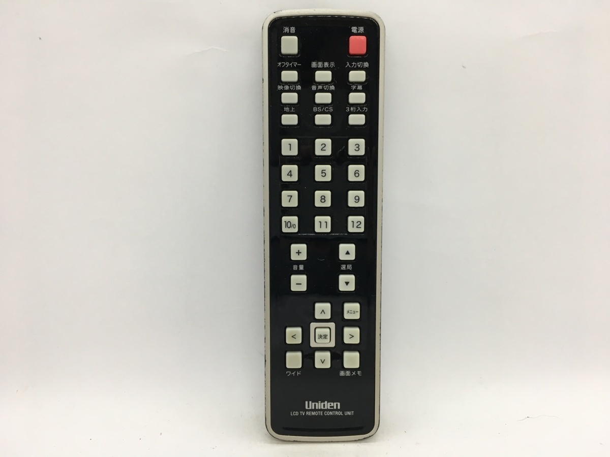 Uniden　LCD TV REMOTE CONTROL UNIT　リモコン　中古品T-8361_画像1