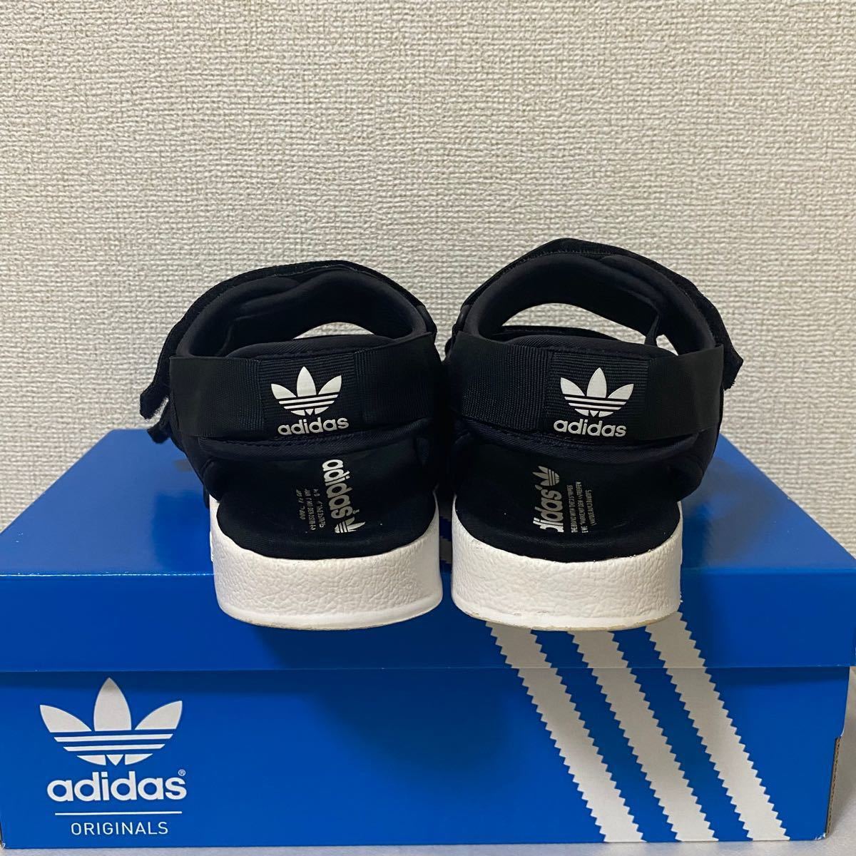 adidas アディレッタ　サンダル　25.5センチ　 ブラック