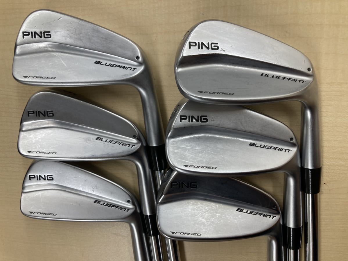 PING BLUEPRINT ピン ブループリント 6本 #5-W モーダス105(S) MODUS3 TOUR105 アイアンセット 黒ドット 管062222_画像1