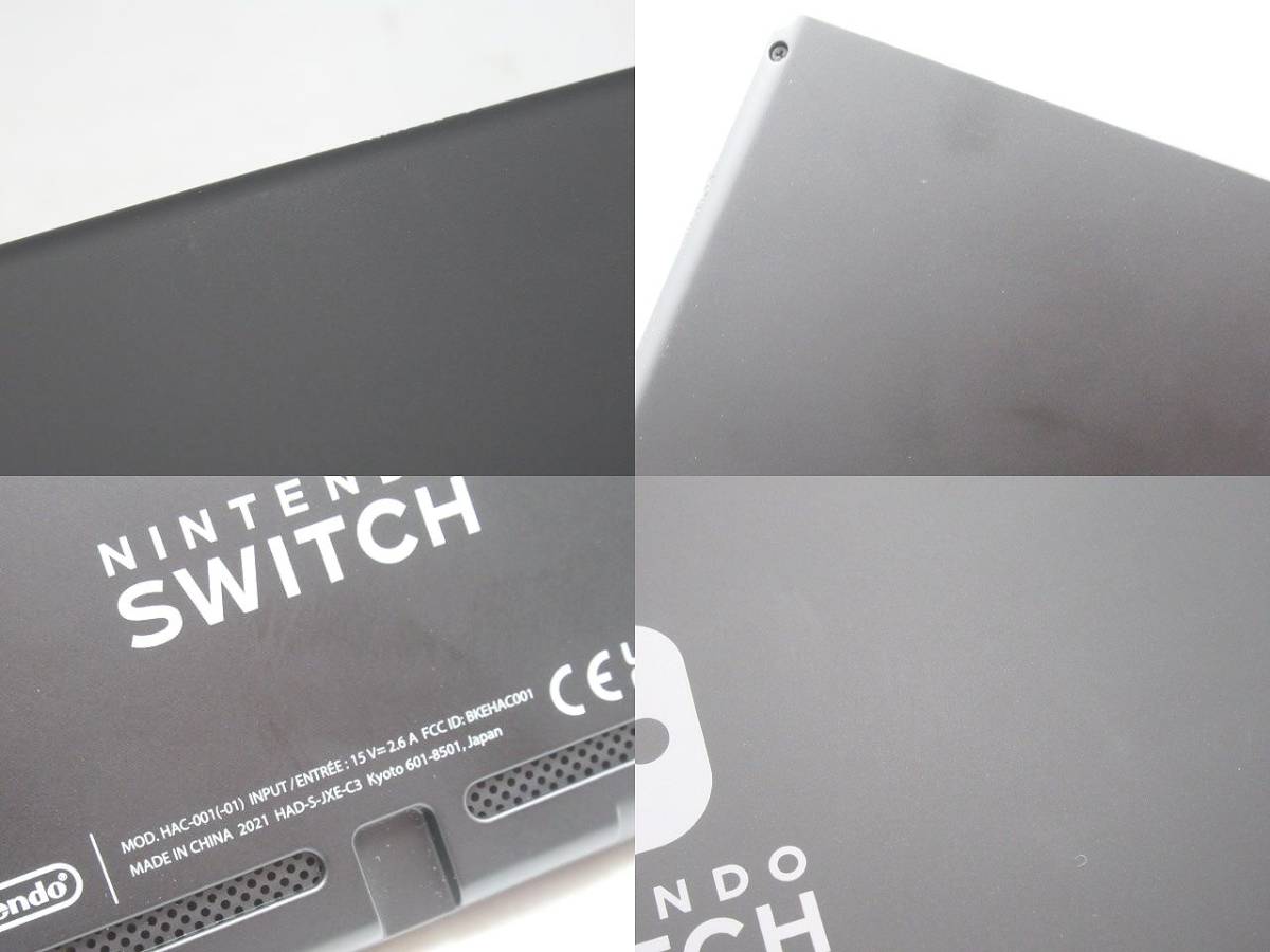 ◆中古 通電確認済 任天堂 Nintendo Switch ニンテンドースイッチ 本体(HAC-001) Joy-Con(L)(R) ジョイコン ネオンブルー レッド 初期型◆_画像5