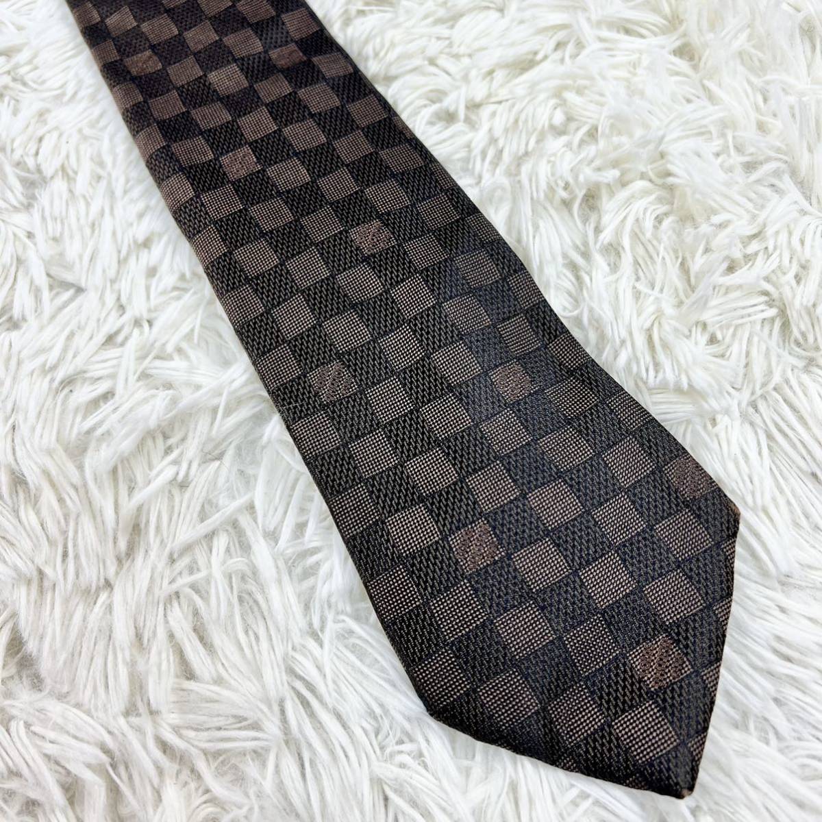 1円【極美麗品 最高級品】ルイヴィトン LOUIS VUITTON ダミエ LVロゴ