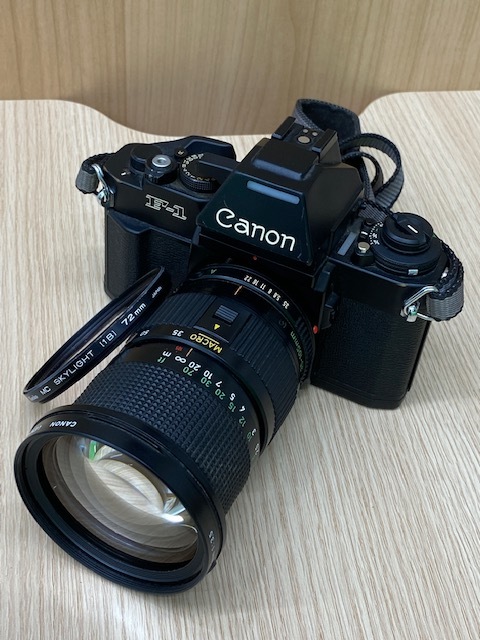 C-1786】Canon キャノン NEW F-1 AEファインダー、FD 35-105mm 1:3.5