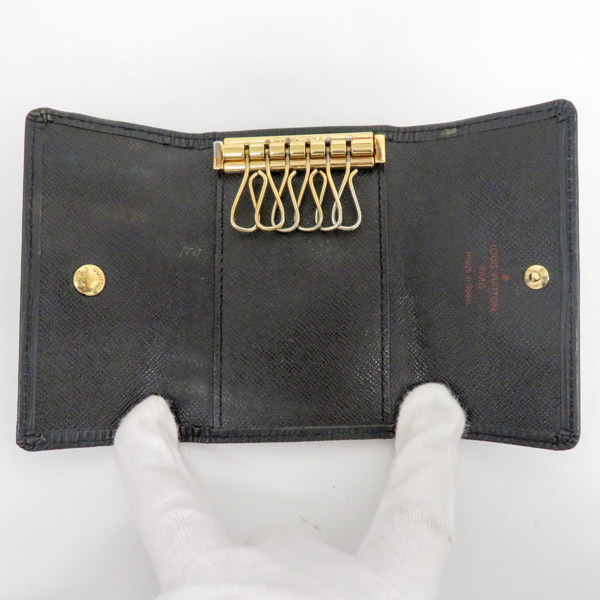 質イコー [ルイヴィトン] LOUIS VUITTON エピ レザー ミュルティクレ6 6連キーケース M60916 CA1928 黒 中古_画像5