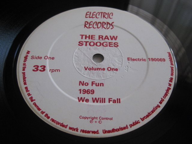 ☆IGGY POP AND THE STOOGES♪RAW STOOGES Vol.1☆Limited Edition☆ELECTRIC 190069☆Germany盤☆LP☆_画像3