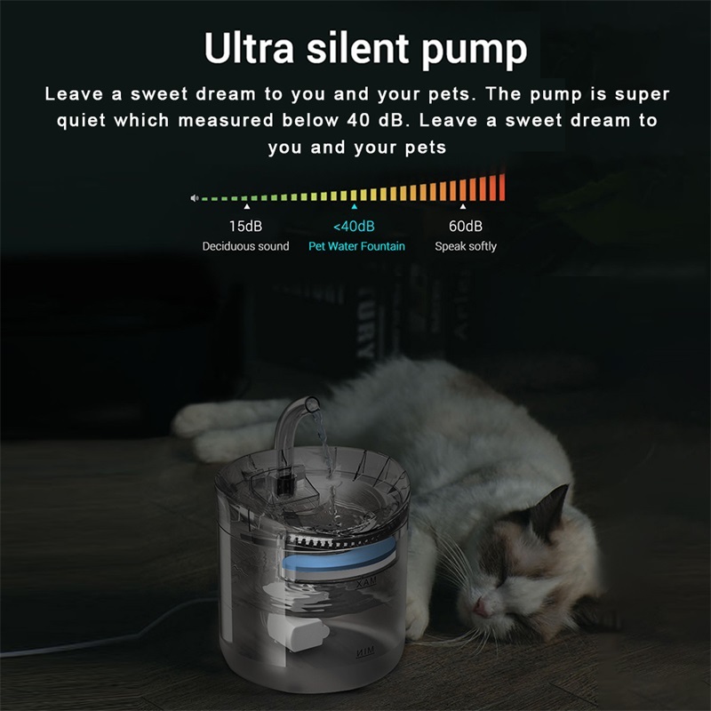 猫/犬 自動給水器 蛇口型 循環式 ペット 自動噴水 透明 飲料水ディスペンサー 水飲み器 猫犬兼用 活性炭フィルター 1.8L大容量 全透明
