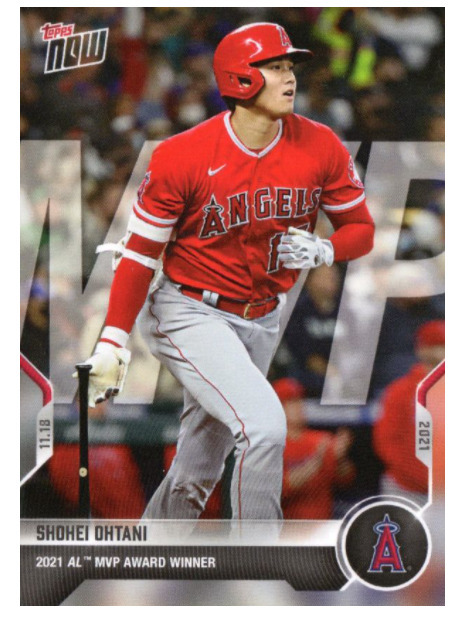 大谷翔平 Topps Now 24H限定 トレーディングカード 2021 MLB MVP 受賞