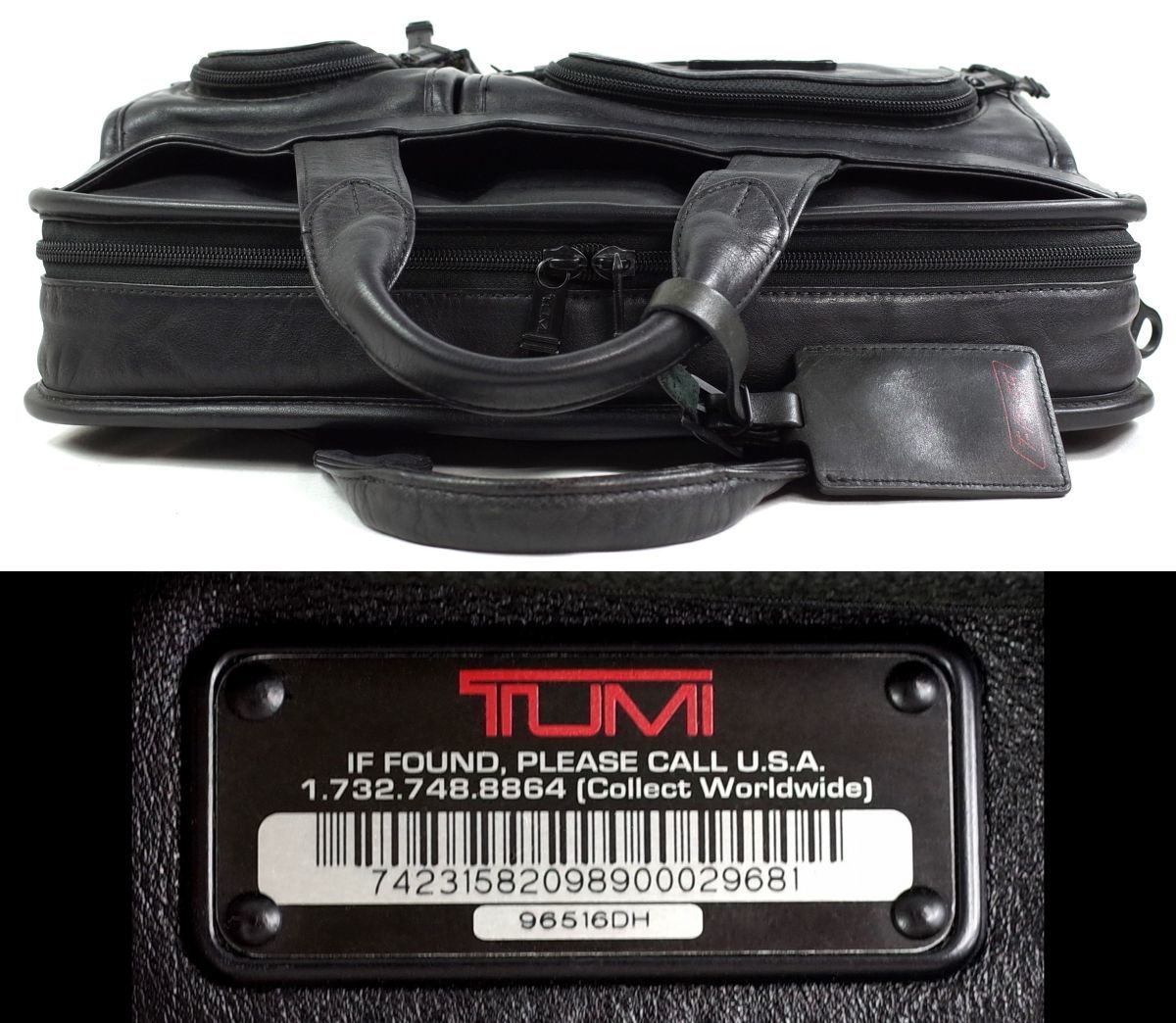 Tumi トゥミ 96516DH AlphaレザーT‐Pass MIDスクリーンPCブリーフ　877006　_画像10