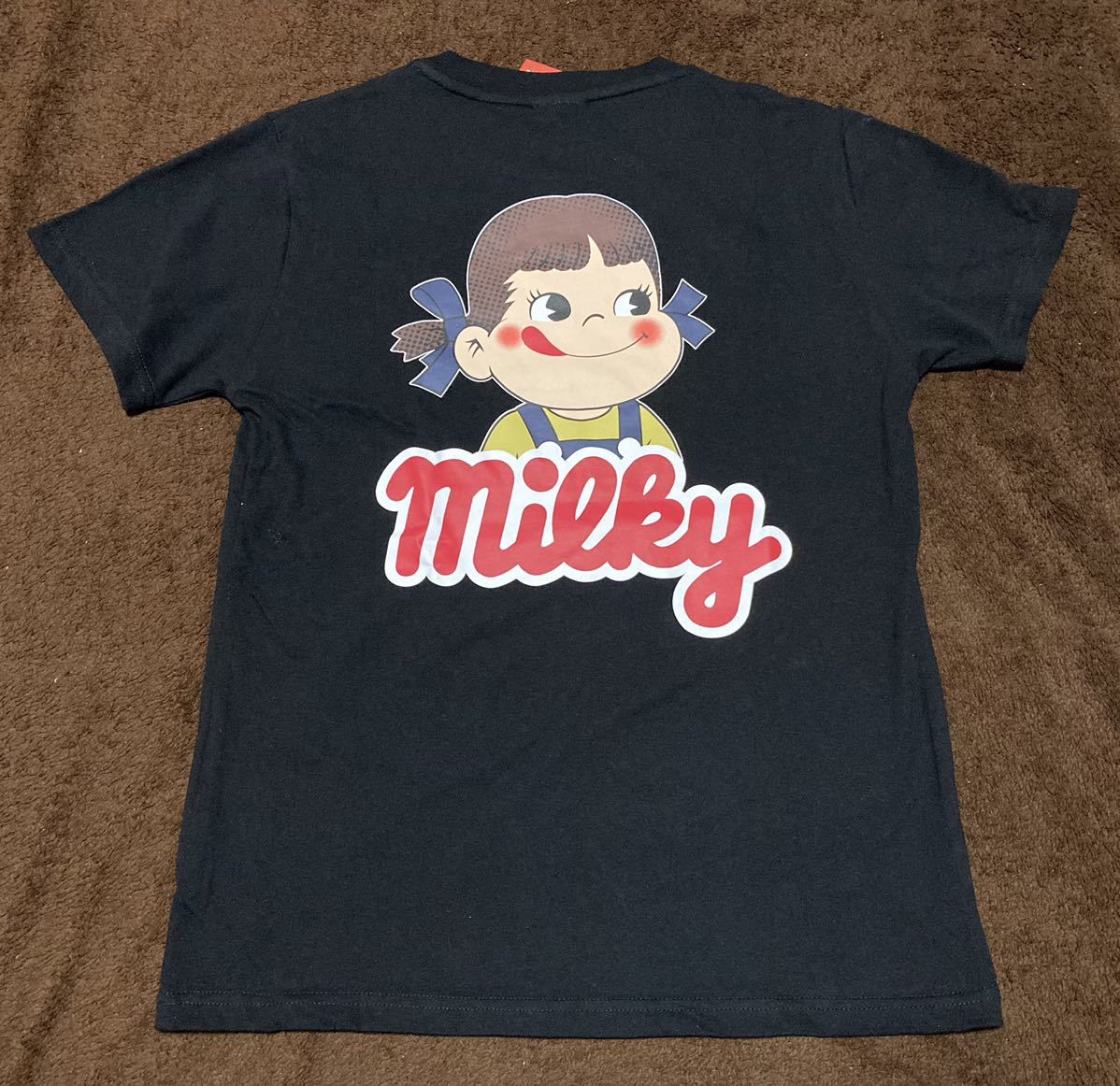 【Mサイズ】新品 ペコちゃん ぺこちゃん 不二家 ミルキー peko FUJIYA tシャツ企業 ぺこ ペコ ノベルティ b_画像1