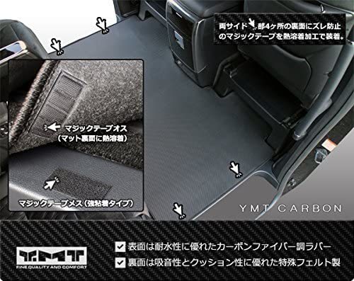 【新品特価】YMT 30系アルファード ガソリン車 S-Cパッケージ カーボン調ラバー セカンドラグマットM 30AL-CB-2NDM-S-C7_画像2