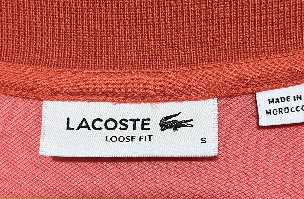 【美品】LACOSTE LOOSE FIT ラコステ ルースフィット スキッパーネック 半袖ポロシャツ フランス企画 サイズ S_画像6
