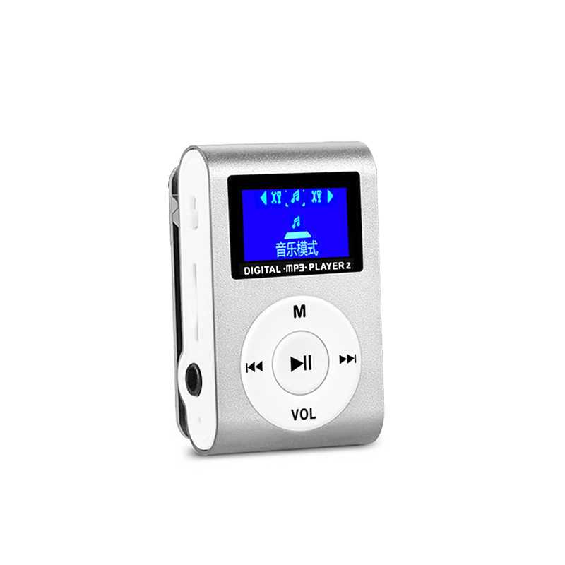 MP3 плеер aluminium LCD экран имеется зажим microSD тип MP3 плеер серебряный x1 шт. * включение в покупку OK: продажа на аукционе Real Yahoo