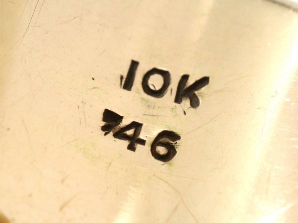 1946年 ビンテージ 10K ゴールド カレッジリング フクロウ 知恵の象徴 アールデコ 10金 無垢 指輪