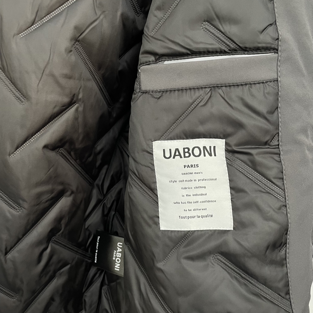 最高級◆UABONI*ユアボニ*コットンジャケット*EU製*フランス*パリ発◆コットン60％ アウトドア フード脱着可 M/46サイズ_画像7