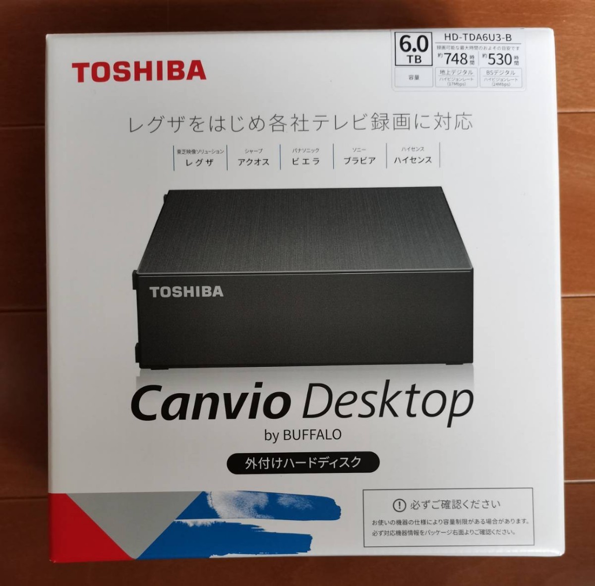 新品未開封品 6TB 外付けハードディスク 外付HDD TOSHIBA×BUFFALO