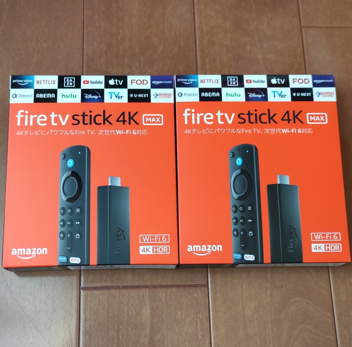 新品未開封品 2つセット Amazon Fire TV Stick 4K MAX Alexa対応 音声認識リモコン付属