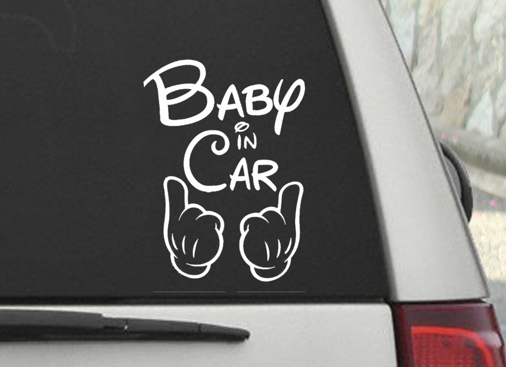  популярный! Bay Be in машина стикер!Baby in car Sticker/ отражатель отражающий модель автомобильный / наклейка / Vinyl/Decal / стикер / Vinal / переводная картинка 
