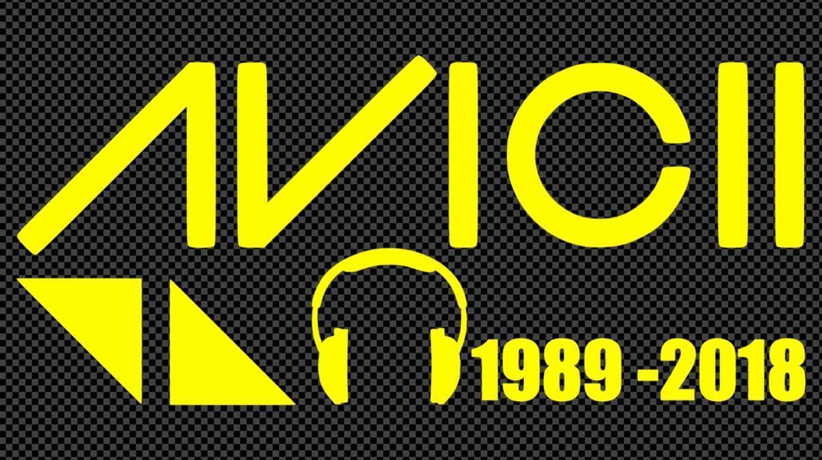 【全16色】DJ アヴィーチー/DJ Avicii/RIP Avicii car sticker-1/カー ステッカー/車用/シール/Vinyl/Decal/バイナルデカール/黄色イエロー_画像1