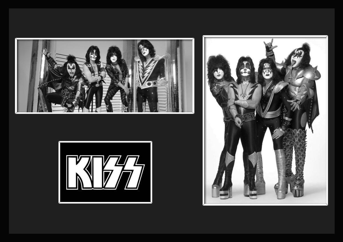 10種類!KISS/キッス/ROCK/ロックバンドグループ/証明書付きフレーム/BW/モノクロ/ディスプレイ (2-3W)_画像1