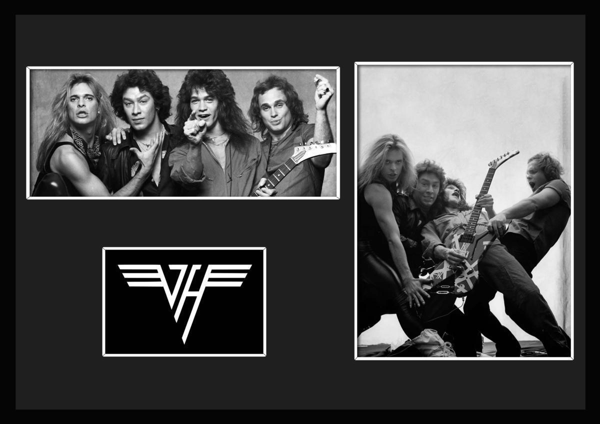 10 вид!Van Halen/ Van * разделение Len /ROCK/ блокировка частота группа / сертификат имеется рама /BW/ монохромный / дисплей (2-3W)