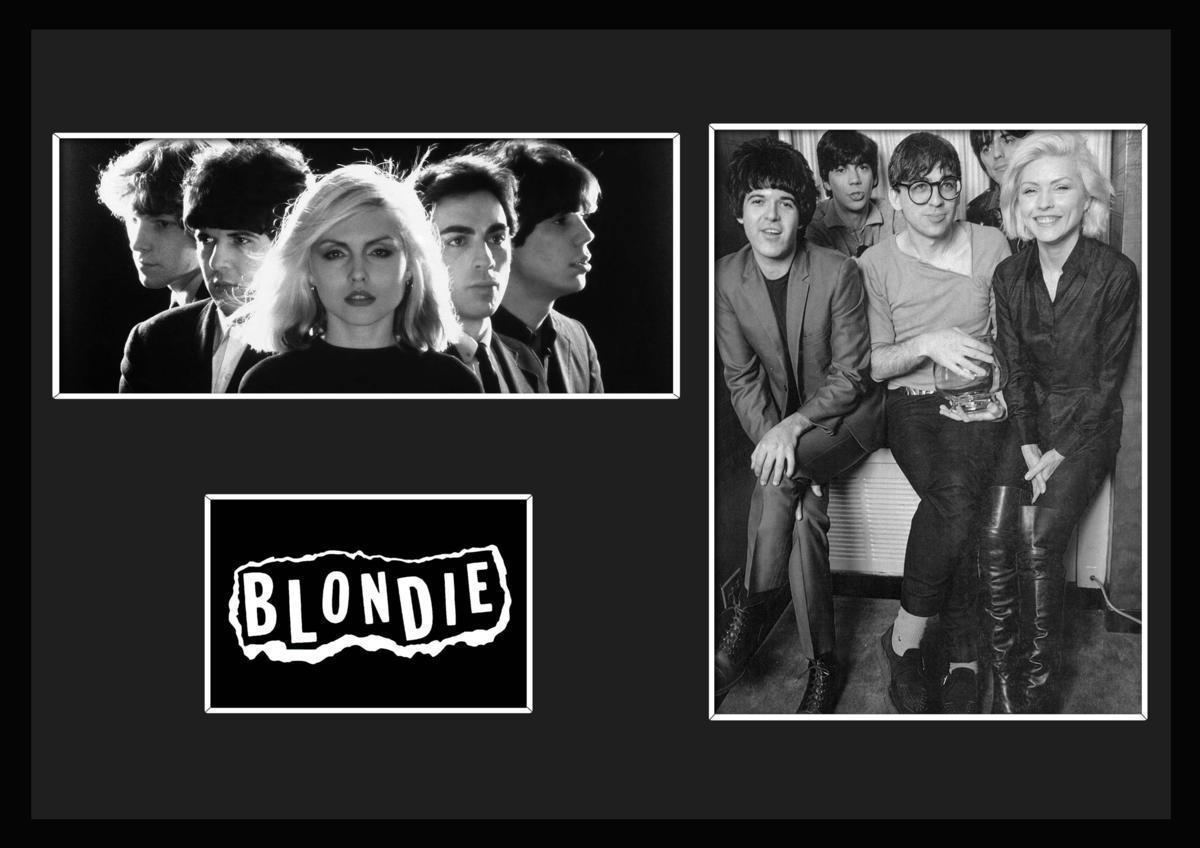 10種類!Blondie/ブロンディ /ROCK/ロックバンドグループ/証明書付きフレーム/BW/モノクロ/ディスプレイ (6-3W)_画像1