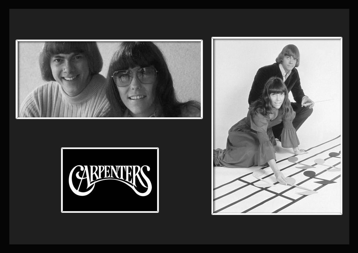 9種類!Carpenters/カーペンターズ/ROCK/ロックバンドグループ/証明書付きフレーム/BW/モノクロ/ディスプレイ(8-3W)_画像1