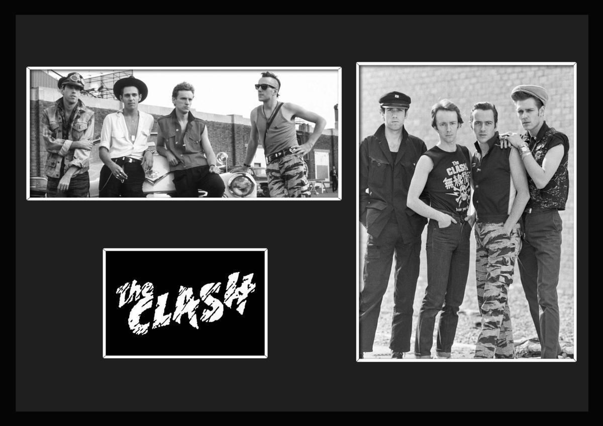 10種類!The Clash/ザ・クラッシュ/ROCK/ロックバンドグループ/証明書付きフレーム/BW/モノクロ/ディスプレイ(6-3W)_画像1