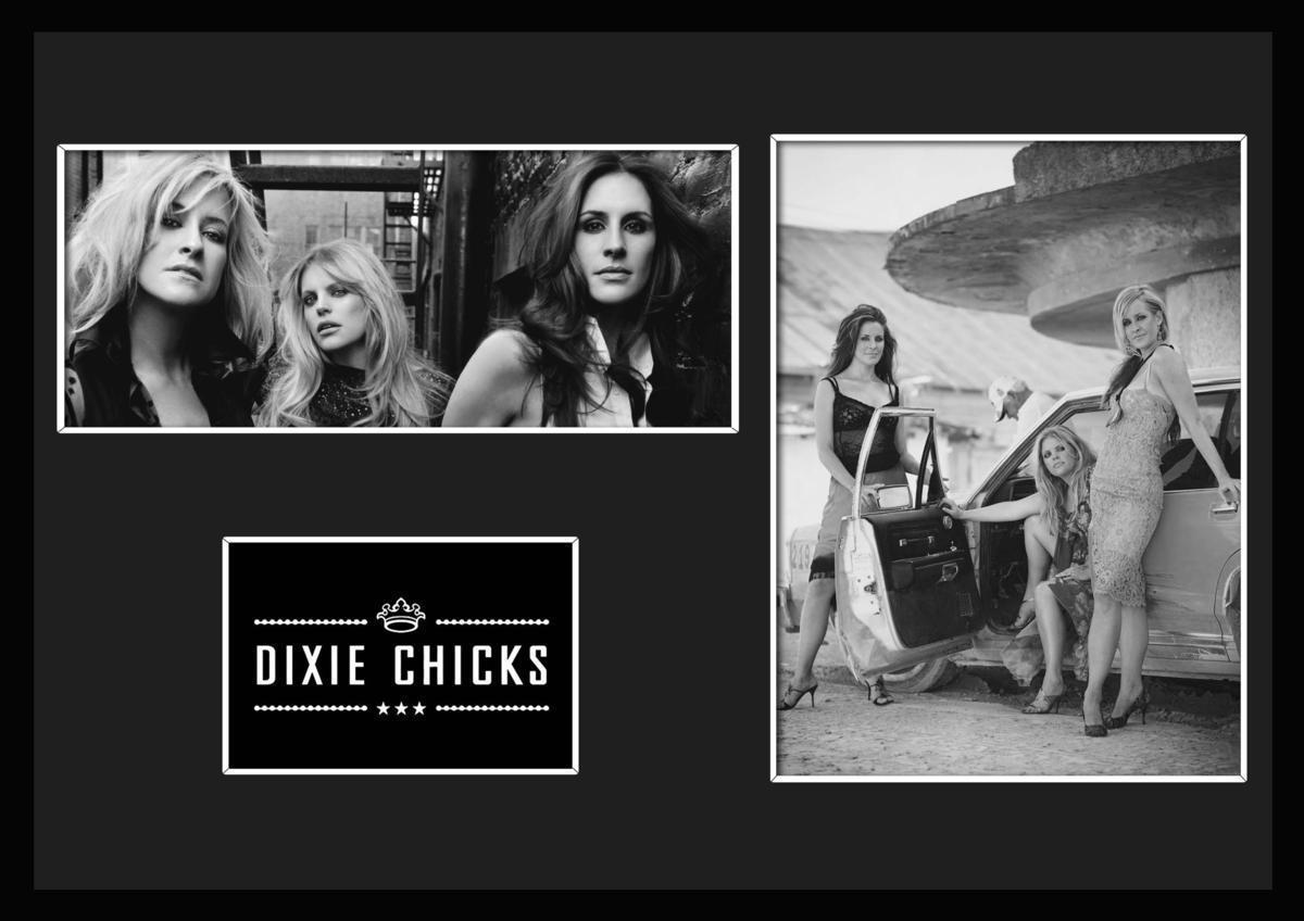 10種類!Dixie Chicks/ディクシー・チックス/ROCK/ロックバンドグループ/証明書付きフレーム/BW/モノクロ/ディスプレイ(6-3W)_画像1
