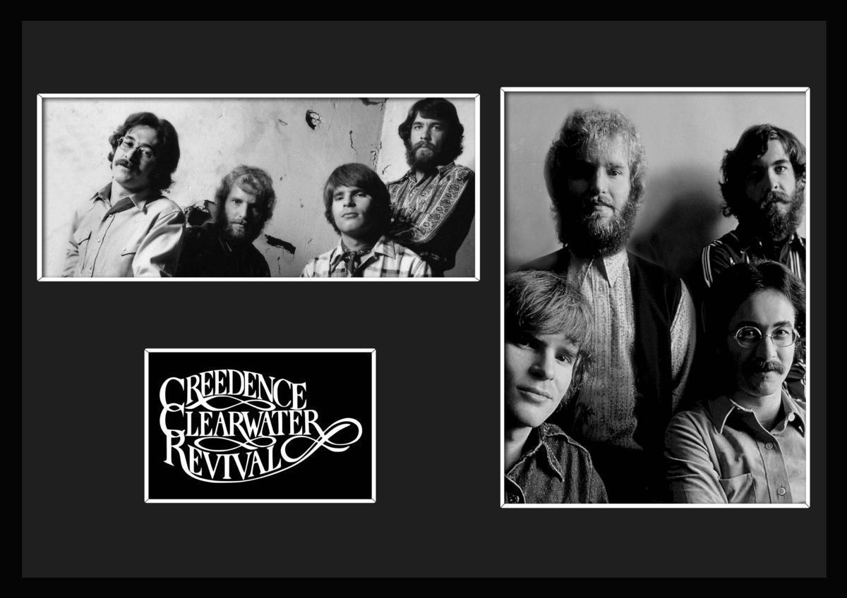 7 вид!Creedence Clearwater Revival/k Lee tens* прозрачный вода * Revival / сертификат имеется рама /BW/ монохромный / дисплей (7-3W)