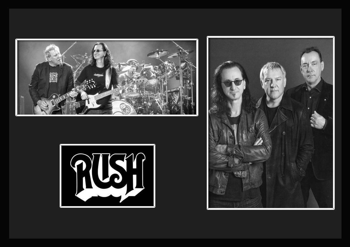 10種類!Rush/ラッシュ/ROCK/ロックバンドグループ/証明書付きフレーム/BW/モノクロ/ディスプレイ(8-3W)_画像1