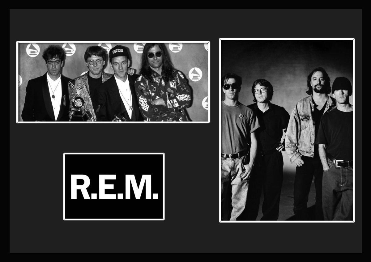 10種類!R.E.M./アール・イー・エム/ROCK/ロックバンドグループ/証明書付きフレーム/BW/モノクロ/ディスプレイ(8-3W)_画像1